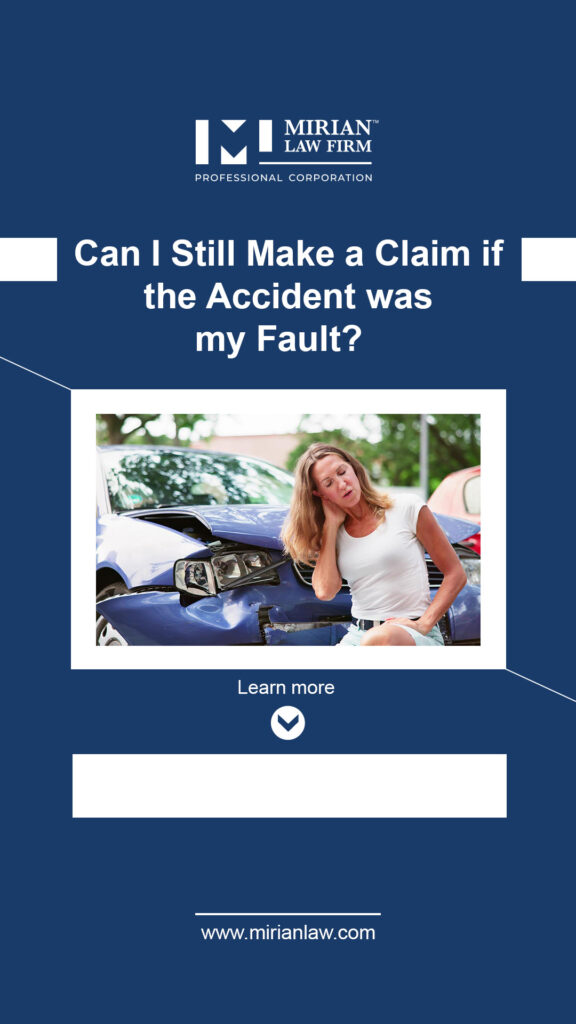 Claim if the Accident was my Fault